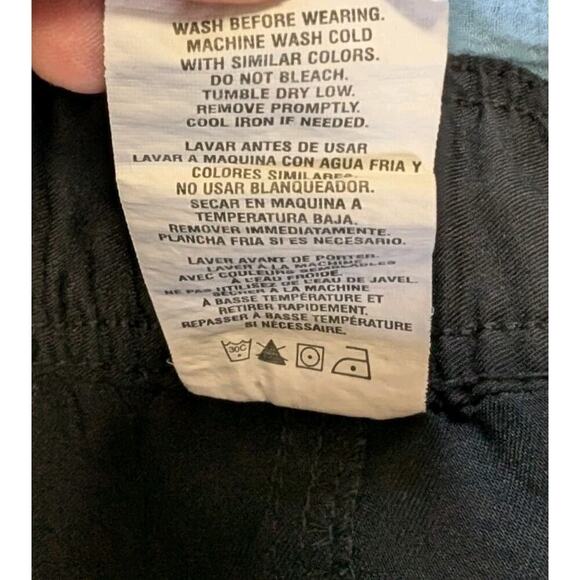 Dickies Women's Plus Black Stretch Flare Leg Drawstring Srubs Pants, XXL - Picture 9 of 12